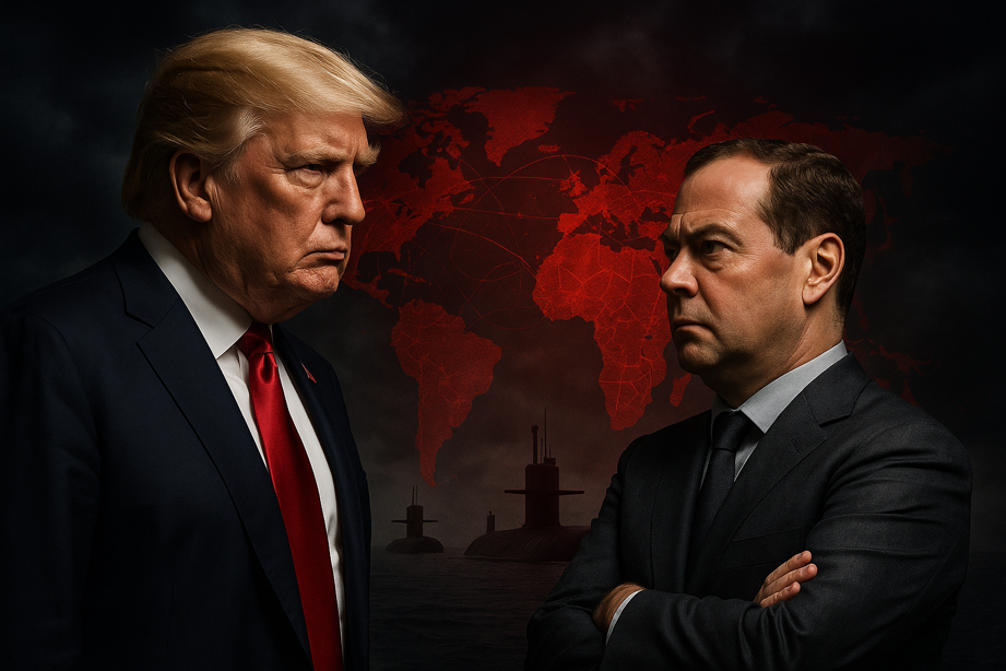 Donald trump y Dmitry Medvedev