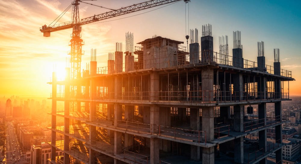 Economistas advierten que la construcción cayó un -2.3 % en el primer semestre de 2025, afectada por la inflación, las altas tasas y el encarecimiento del crédito.