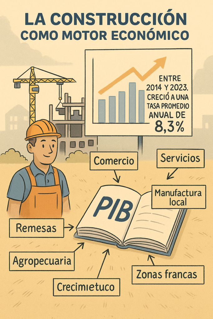 El sector construcción en República Dominicana atraviesa una crisis por altos costos, inflación y política monetaria inestable. Expertos alertan sobre la caída del -2.3 % en 2025 y sus consecuencias para la economía nacional.
