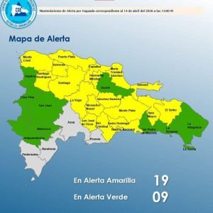 Indomet Pronostica Aguaceros y Vientos en la Tarde del Miércoles; Una Nueva Vaguada Afectará el País el Jueves