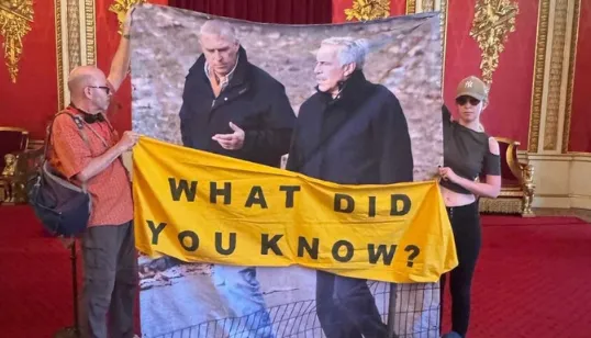 Protesta en Buckingham
