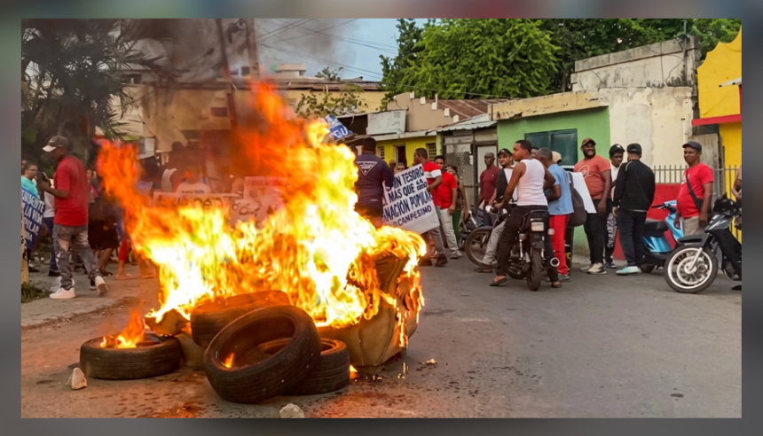 protestas La Javiela San Francisco de Macoris agua