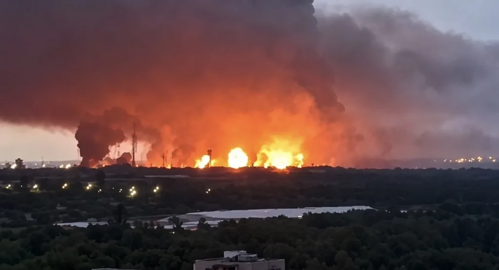 ataque a refinería de Syzran