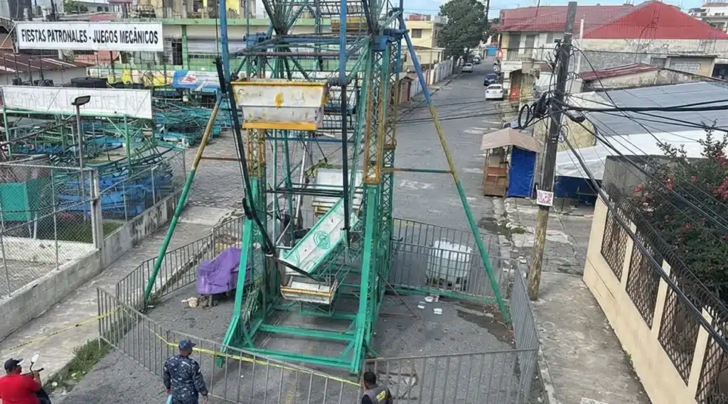 Detienen a tres operadores tras caída de menores de juego mecánico en Hato Mayor.