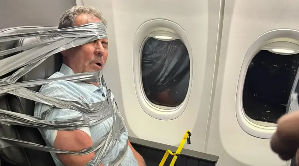 Identifican como Layne Arthur Lundeen al pasajero inmovilizado con cinta adhesiva en un vuelo de American Airlines tras agredir verbalmente a tripulantes.