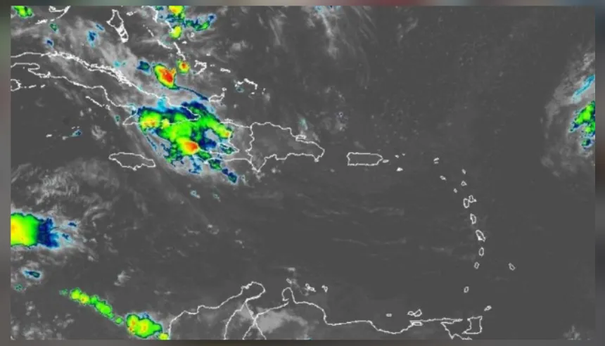 Formación de nubes acumuladas y precipitaciones sobre el valle del Cibao y la provincia Duarte