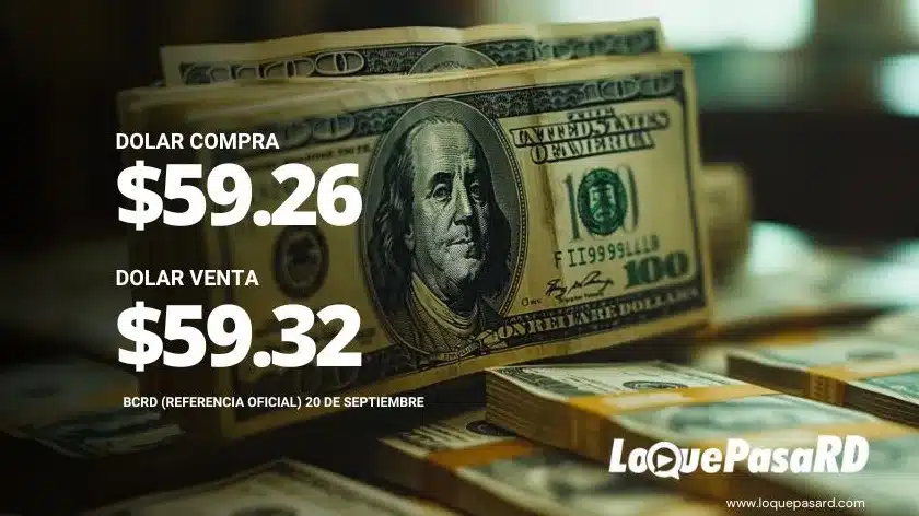precio del dólar hoy en RD 20 de septiembre
