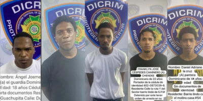 Agentes de la Policía Nacional de la Dirección Regional Sureste en San Pedro de Macorís.