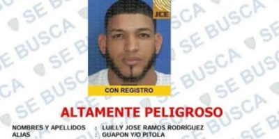 Ficha policial de Luilly José Ramón Rodríguez, alias "El Guapón", tras su entrega voluntaria.