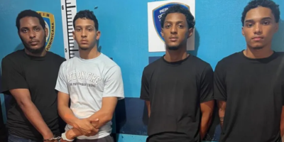 Policia captura asaltantes joyeria San Luis Santiago