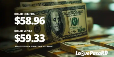 Precio del dólar hoy en RD 19 de septiembre 2026 El precio del dólar hoy en República Dominicana se situó en la tarde de este viernes 18 de septiembre de 2026 con un valor de referencia oficial de RD$58.9582 para la compra y RD$59.3318 para la venta, de acuerdo con el informe más reciente del Banco Central de la República Dominicana (BCRD).