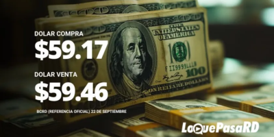 Precio del dolar hoy en RD 22 de septiembre